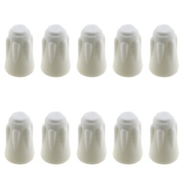 Hao Pro White Ceramic Wire Connectors Nuts 22-14 AWG 600V High Heat Temperature Repair Porcelain Twist Caps Big Enough to Connect Multiple Wires Tight Grip Snug Hold Together Not Burn 10PCS