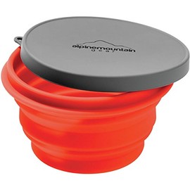 Alpine Mountain Gear Collapsible Silicone Bowl Red, Small
