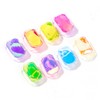 Baluue 8pcs Holographic Nail Transfer Stickers for Nail Art for