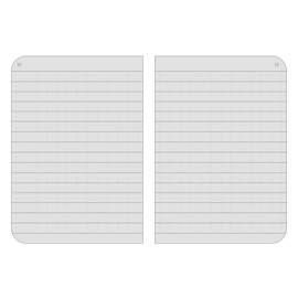 Rite in the Rain Weatherproof Mini-Stapled Notebook, 3 1/4" x 4 5/8", Black Cover, Universal Pattern, 3 Pack (No. 771FX-M)