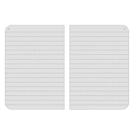 Rite in the Rain Weatherproof Mini-Stapled Notebook, 3 1/4" x 4 5/8", Black Cover, Universal Pattern, 3 Pack (No. 771FX-M)