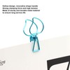 100pcs Binder Clips Cute Cartoon Peach Shape Metal Hollow Tail