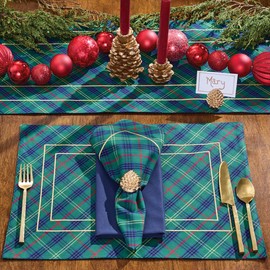 Patricia Heaton Home Macmerry Plaid Placemat Set of 4