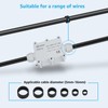 50 Pack Waterproof Cable Glands Adjustable 3-16mm Cable Connectors M12