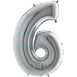 Grabo 196H-P Number 6 Superloon Holographic Single Pack, Length-40 Inch, Multi Colour, One Size