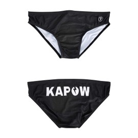 Kapow Meggings Beach Briefs Men's Swimming Trunks, Sable