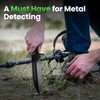 GreenRex Metal Detector Shovel, Heavy Duty Double Serrated Digging Tool