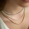 Materia #K28 Women's Snake Chain Necklace 925 Sterling Silver 3