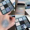 Glitter Eyeshadow Palette - 9 Shimmer Colors, Waterproof Eye Makeup