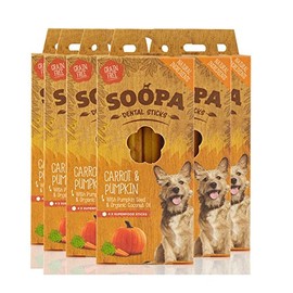 Soopa Dental Sticks Carrot and Pumpkin 6 Pack