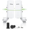 CPE661 Gigabit Wireless Bridge with Mounts, Dual Bridges Broadcast WiFi,