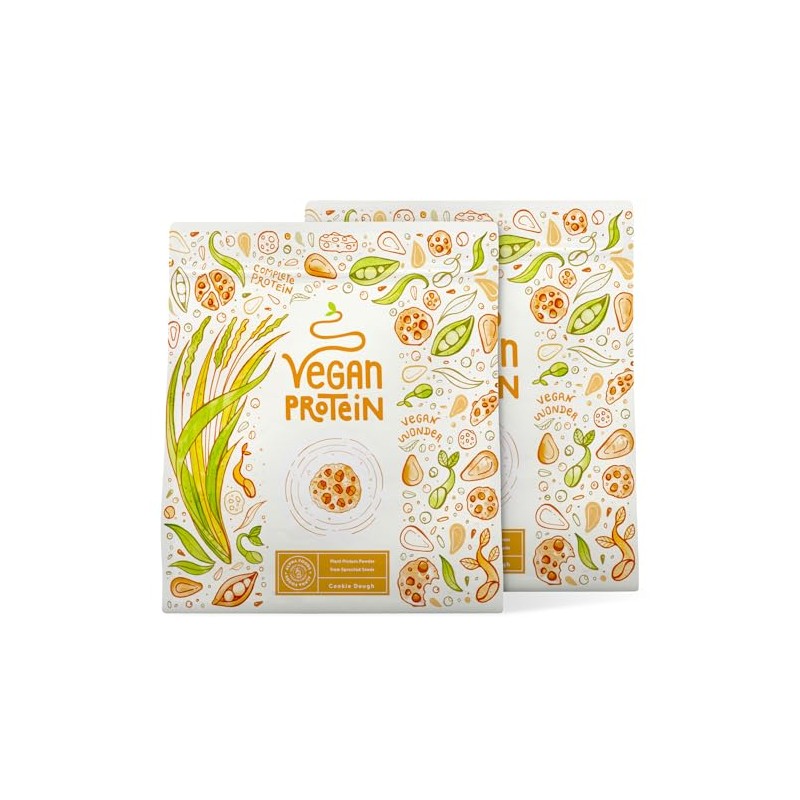 Veganes Proteinpulver | Cookie Dough | 1.2kg Eiwei√üpulver | Premiumqualit√§t