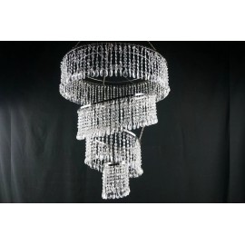 Unbranded 4-Tier Acrylic Teardrop Crystal Chandelier Wedding Venue Party Decor