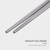 iBasingo Reusable Titanium Chopsticks Skidproof Ultralight Square / Round Chinese