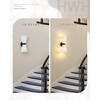 Modern Black Wall Sconce, HWH Up and Down Indoor Sconces