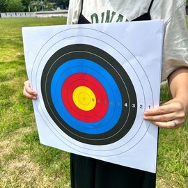 10P Archery Target Paper Scoreboard Shooting 2ea