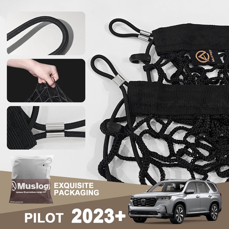 Muslogy Truck Bed Cargo Net Trunk Netting Compatible with Honda
