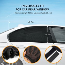 Car Sun Shades for Baby 2 Pack, Car Window Shade Blinds Covers for Kids Pets with UV Rays/Sun Heat/Glare Protection, Car Sunshades Shield with Breathable Mesh Visor for Side Rear Full Window