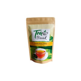 Tea Break First Flush Darjeeling Long Leaf Black Tea, Premium Loose Tea,100g TRIAL PACK