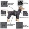 Small Dog Raincoat Adjustable with 4 Legs Waterproof Windproof Reflective