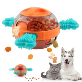 Pelota de Juguete para Perros, Pelota para Perro, Juguete Interactivo para Perro, Juguete dispensador de Comida para Perros, Pelota Perro Indestructible, Alimentador Premios para Perros y Gatos
