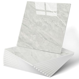 WAPANE Peel and Stick Tile Shower Waterproof Marble Tiles Wall Panels, 11.8"x11.8" Self-Adhesive Backsplash Tile, 20 Pack