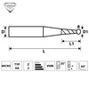 Corintian Solid carbide micro radius milling cutter, ball end mill,