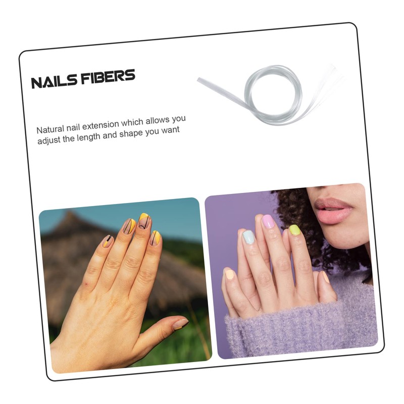 Healeved 1.5m Fiberglass Nail Extension for Manicure Art Natural Length