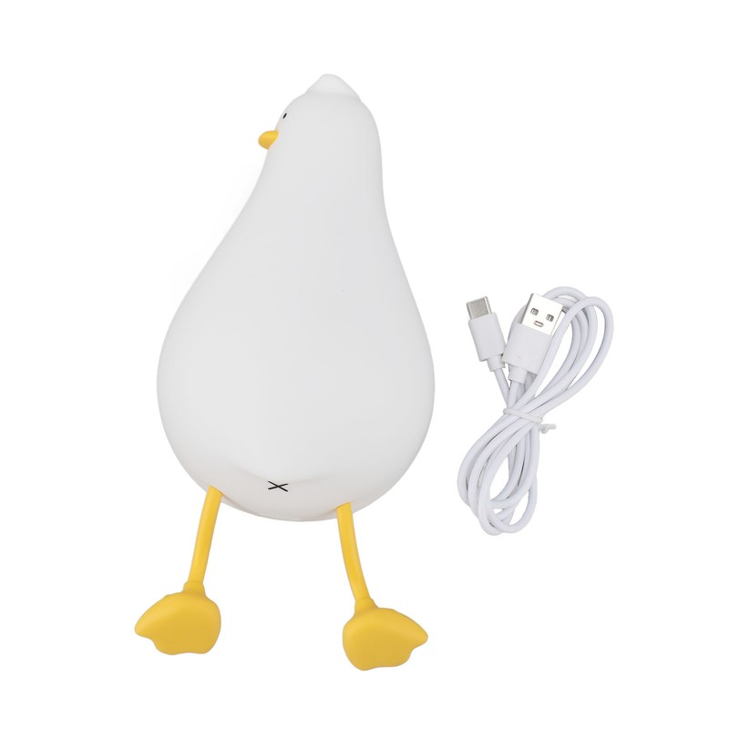 Duck Sleep Lamp Silicone Cute Animal Shaped USB Rechargeable Mini