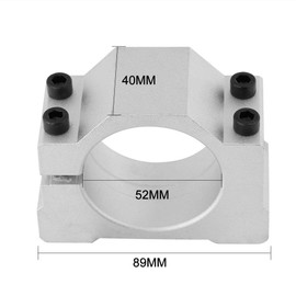 52 / 65 mm Spindle Motor Mount, Aluminium Mounting Spindle Clamp Bracket for 3D Printing CNC Engraving Millng Machine (52 mm)
