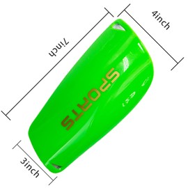 SZXMDKH Football Shin Guards, Shin Guards Pads, Youth Boys Girls Shin Pad Sleeves for Football Games, EVA Cushon Protection Reduce hit & Injuries(Green), M