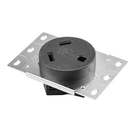 Strhowill NEMA TT-30R Receptacle – 30 Amp RV Outlet for Campers & Motorhomes | 125V 30 Amp RV Receptacle with ETL-Certified Flush Mount, 3-Prong Grounded Design (UL94 V0)