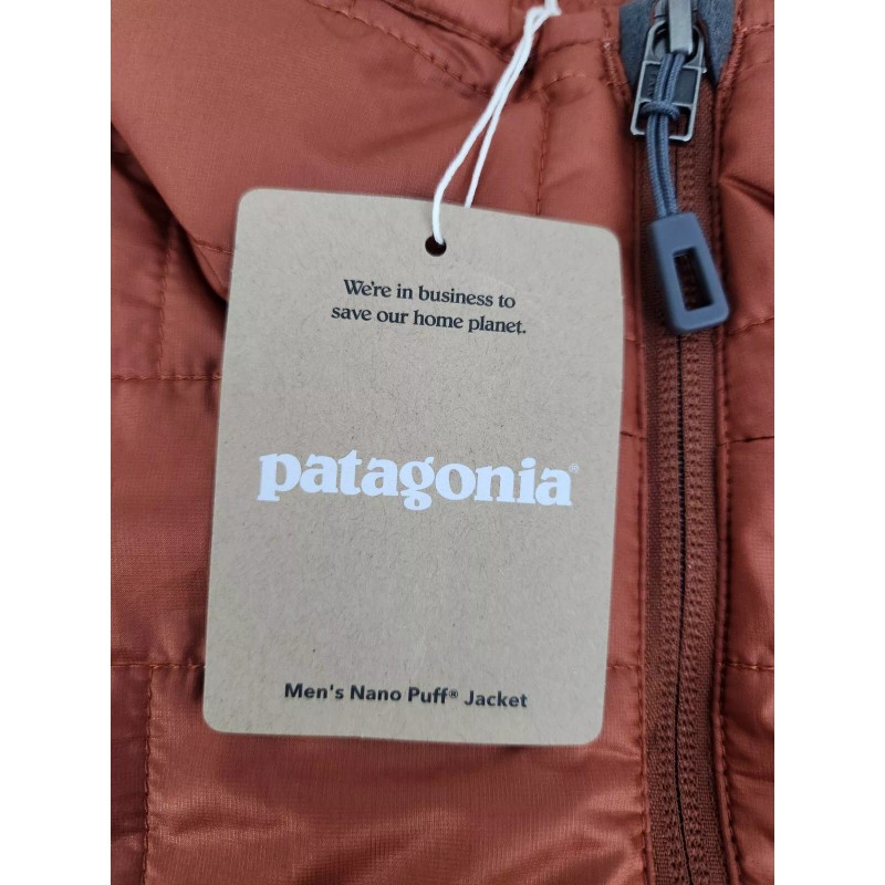 Patagonia Nano Puff Burnished Red Jacket Men's Size Small New