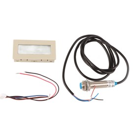 DC8‑24V 4 Digit LCD Display Tachometer Digital Motor RPM Gauge with Magnetic Induction Sensor
