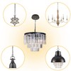 ECUDIS Chandelier Canopy Kit, 5 1/8 Ceiling Lighting Modern Steel