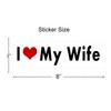 i Love My Wife STICKER DECAL VINYL BUMPER DÉCOR CAR