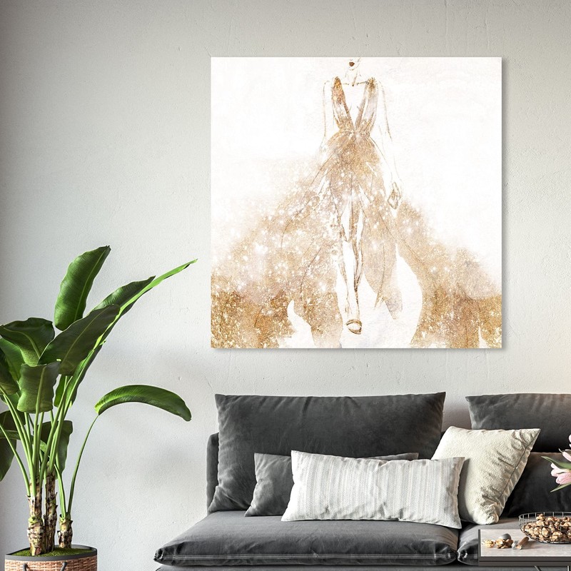 Oliver Gal Night for Stars Glam, 40" x 40", Canvas