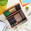 Derwent Academy Wooden Gift Box,Complete 35 Piece Art Set with