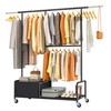 Raybee Clothes Racks for Hanging Clothes with Shelves, Adjustable Clothing