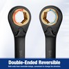 WORKPRO 4-in-1 Reversible Ratcheting Wrench Set, Anti Slip SAE Wrench