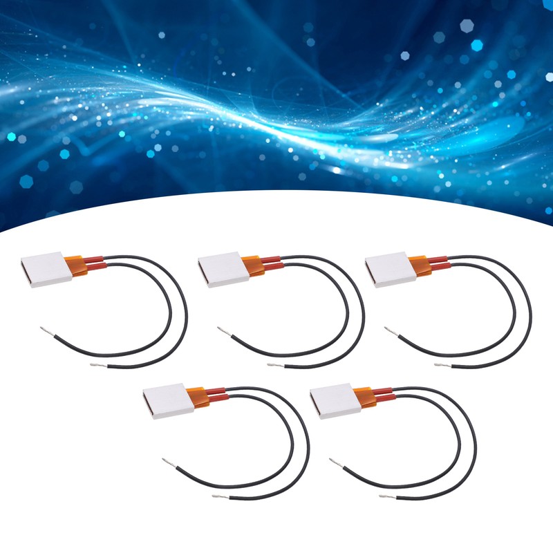 5Pcs PTC Heating Element Aluminum Shell Continuous Heat Output Automatic
