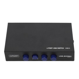 USB Sharing Manual Switch Box USB 2.0 to USB B 4 Port Share Switcher Hub for Printer Scanner Camera Keyboard
