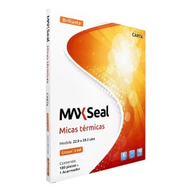 Micas Térmicas Carta 3 mil 100 Pzas 22.9x29.2 cm Maxseal Brillantes