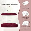 downluxe Chair Cushions for Dining Chairs 2 Pack, Tufted Indoor
