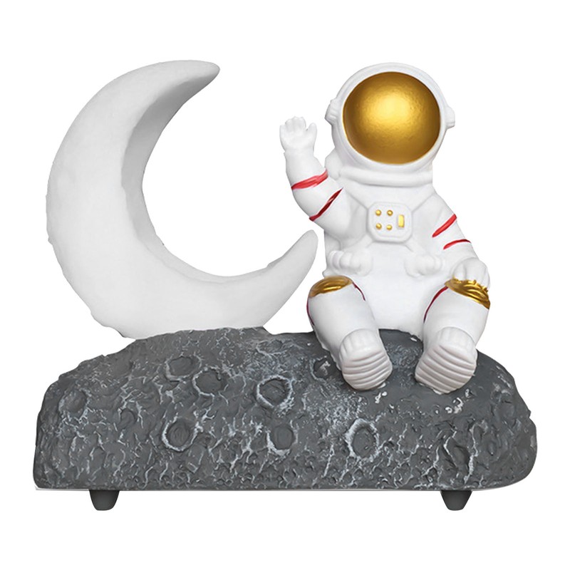 Wireless Bluetooth Speaker with LED Light Astronaut and Moon Shape
