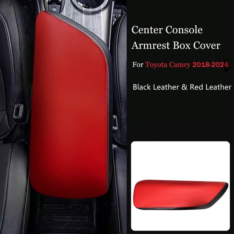 BoxCheer Center Console Cover for Toyota Camry 2018-2023 2024 Microfiber