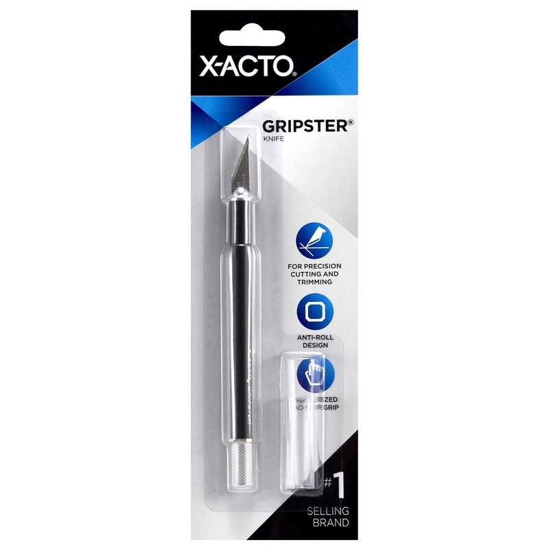 ELMERS Xacto Black Gripster Knife with Safety Cap (X3627)
