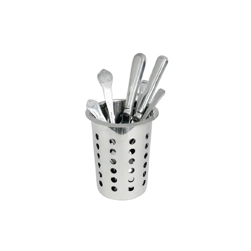 Olympia L443 Round Cutlery Basket Stainless Steel Kitchen Spoon Utensil