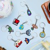 Sasylvia 72 Pcs Camp Party Favors Keychain 9 Styles Happy