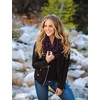 Womens Infinity Scarf Cable Knit Wrap - Black Multi Mix